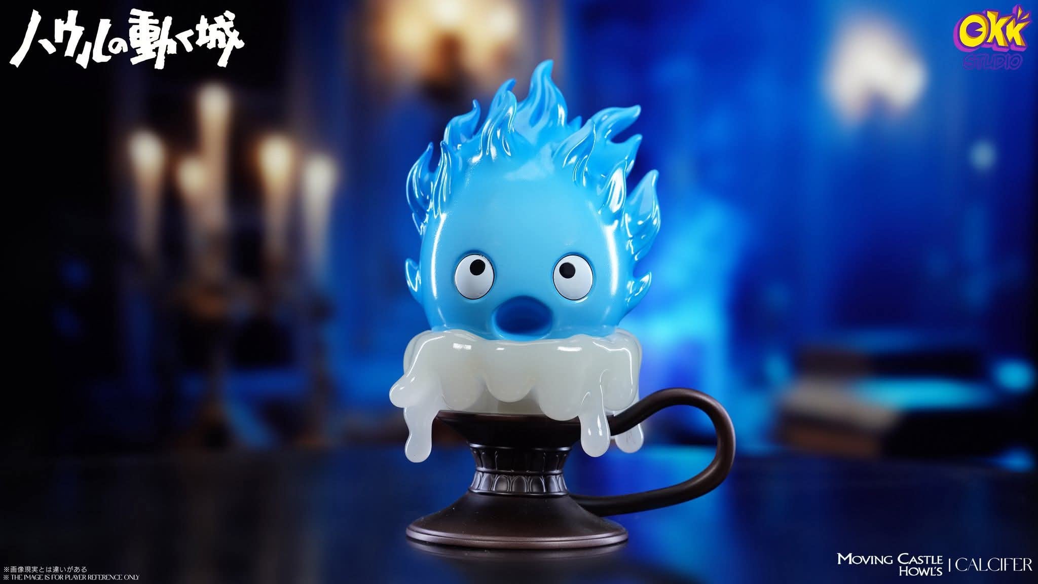 Candlestick Calcifer resin statue Okk Studio anime figure