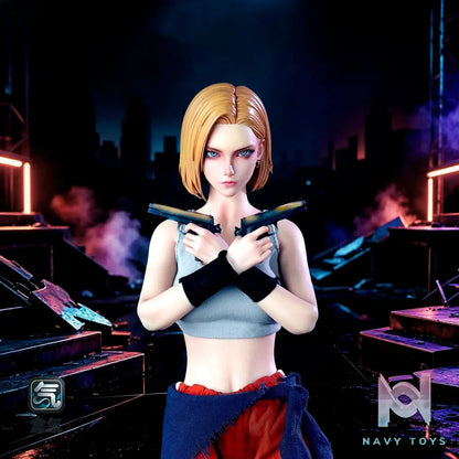 BoxQi Studio – 1/6 Android 18 Platinum Silicone Articulated Action Figure HQ03 Dragon Ball