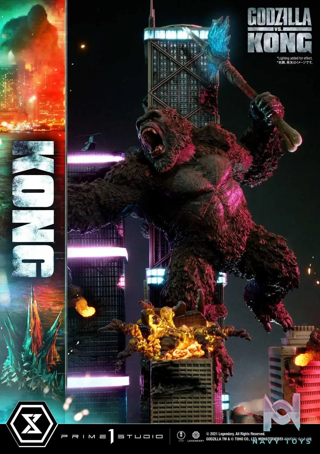 Prime 1 Studio – Ultimate Diorama Masterline Godzilla vs Kong Kong Final Battle UDMGVK-02 (Licensed)