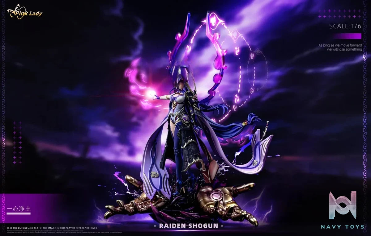 Pink Lady Studio - Raiden Shogun Genshin Impact resin statue Navy Toys anime figure