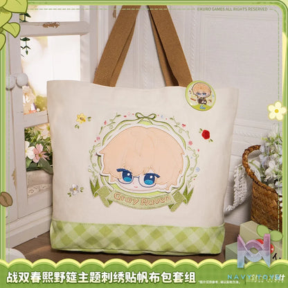 KURO GAMES – Punishing: Gray Raven Spring Festival Stroll Series Embroidered Patch Canvas Tote Bag (Licensed)