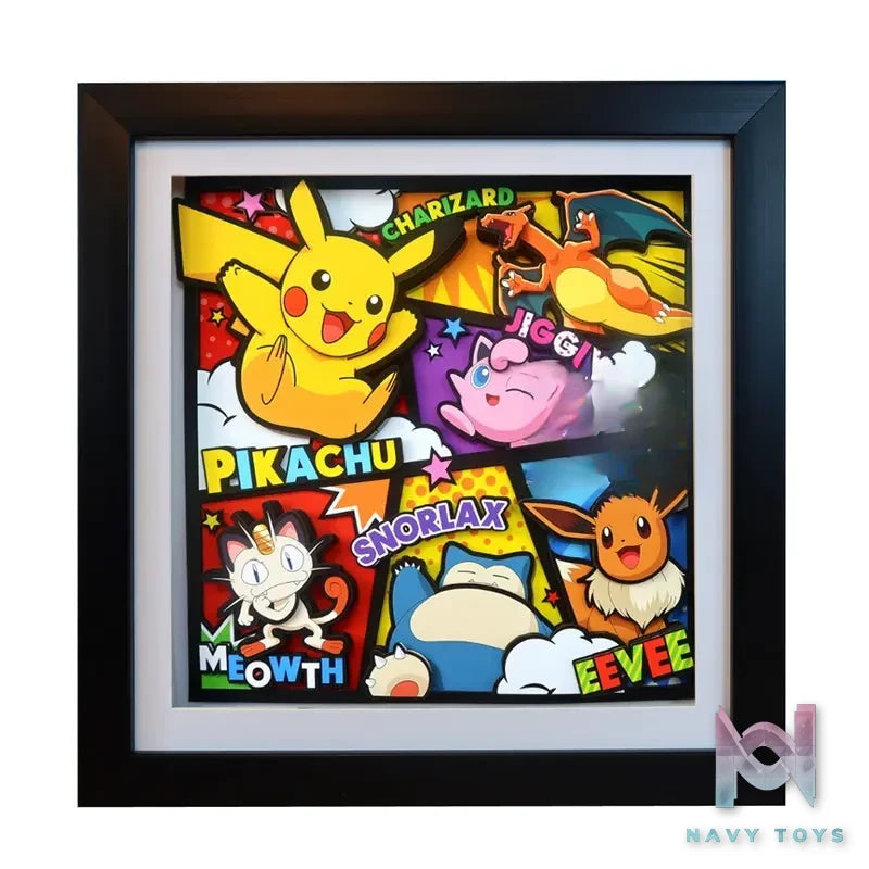 KALA HOME Studio – Pokémon Multiple Characters #11 3D Decorative Painting Pokémon