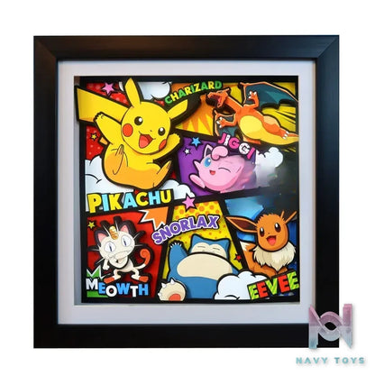 KALA HOME Studio – Pokémon Multiple Characters #11 3D Decorative Painting Pokémon