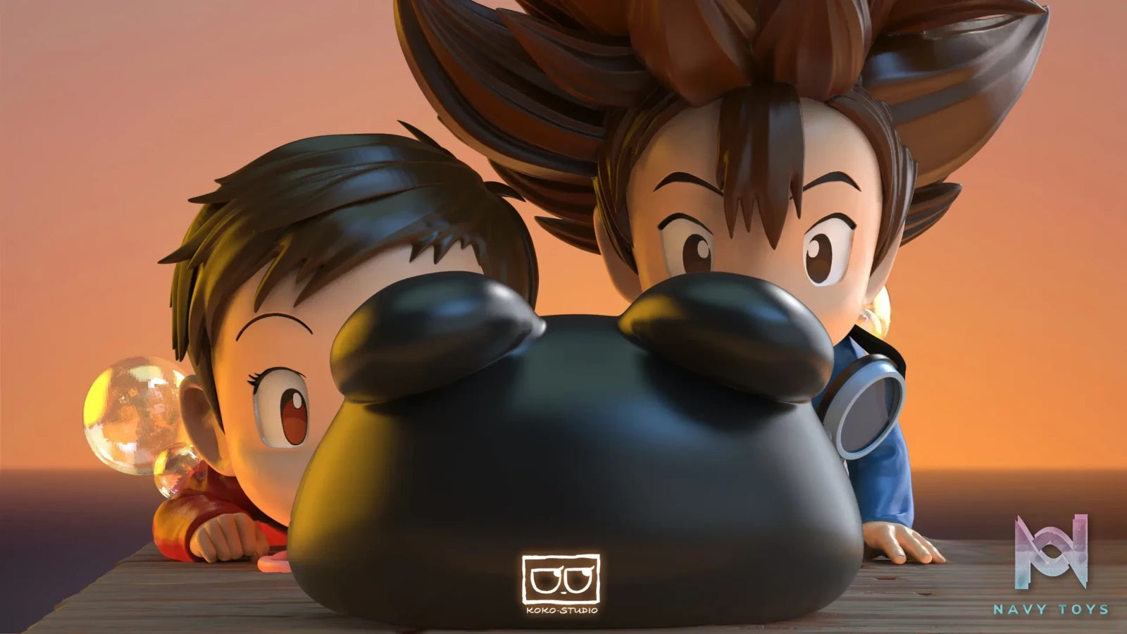 KoKo Studio – Digimon First encounter series blow bubbles Botamon