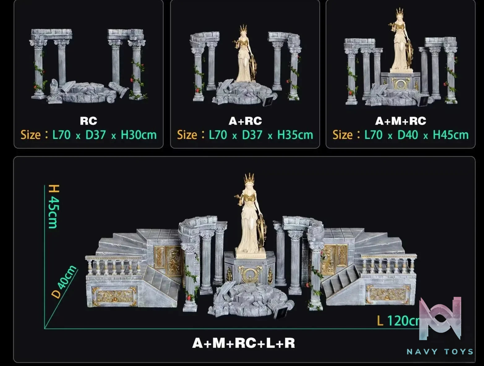 JacksDo Studio – Saint Seiya Athena Roman Column Scene Platform