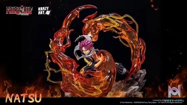 Natsu Dragneel resin statue Krazy art Studio anime figure