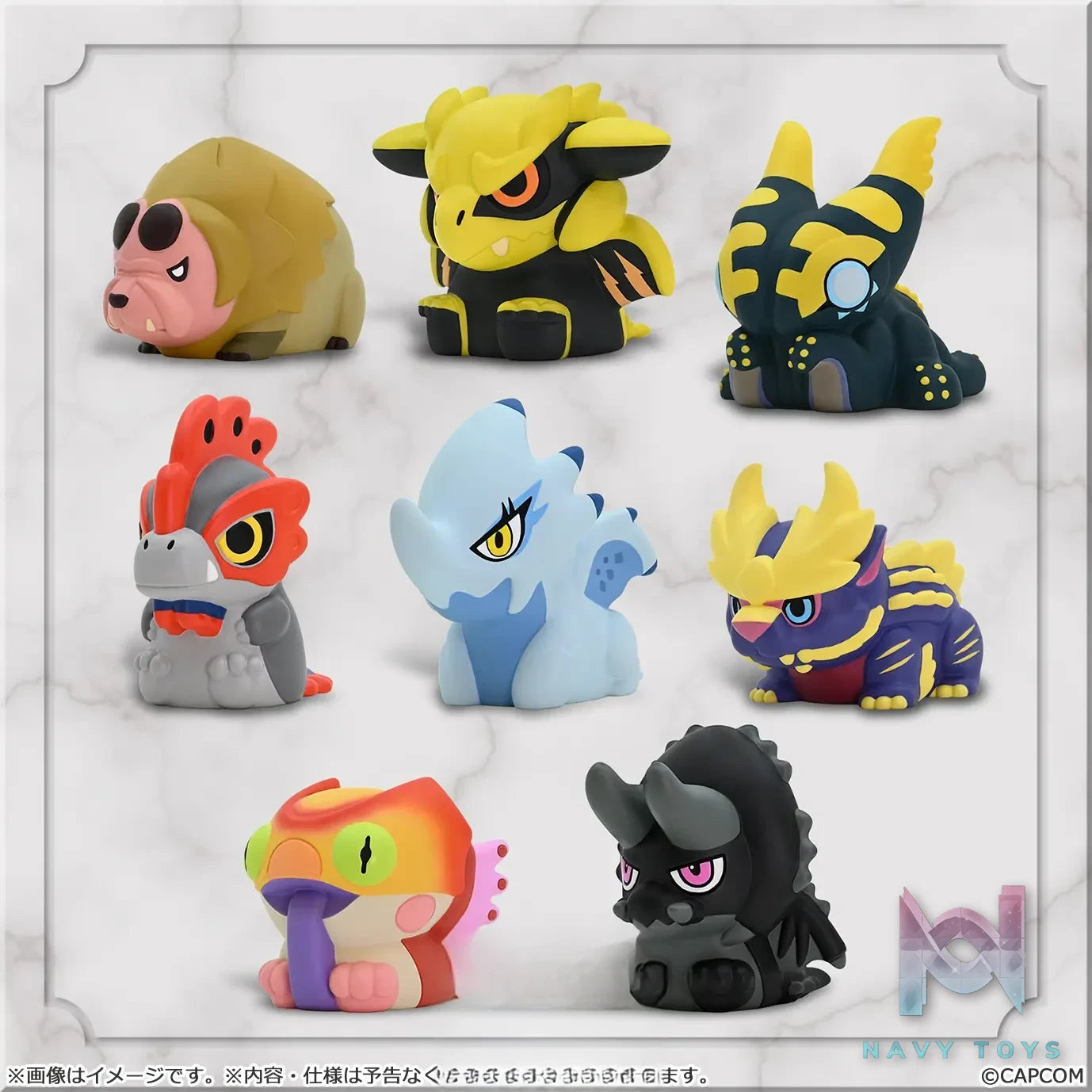 CAPCOM Studio – Capcom Figure Builder Finger Puppet Monster Hunter Vol.3 8Pack BOX (Licensed)