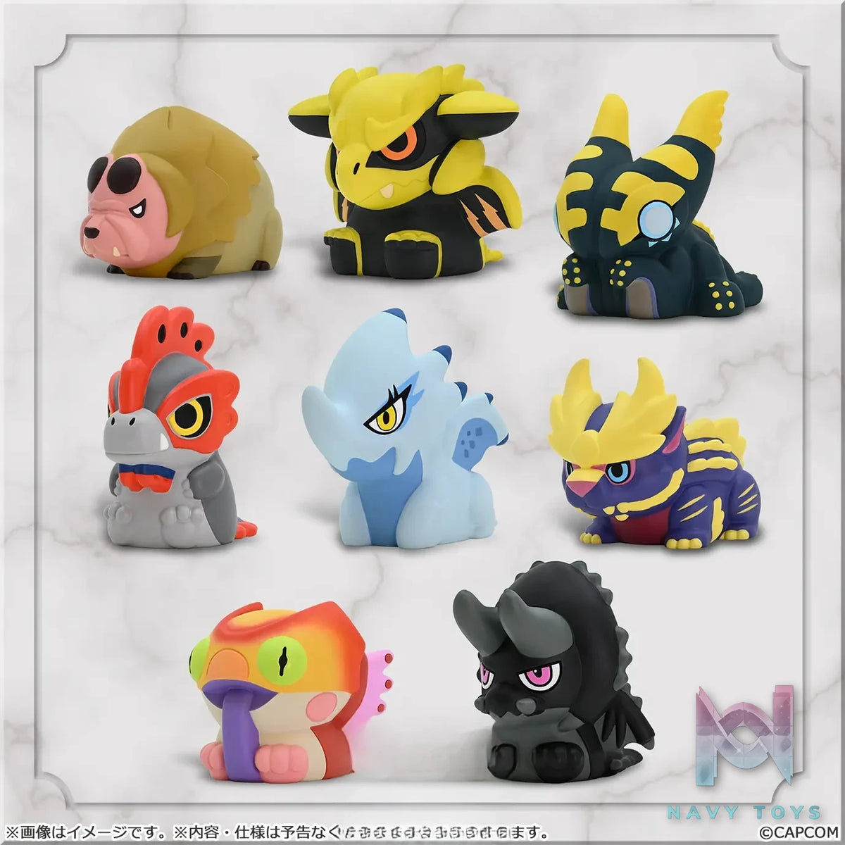 CAPCOM Studio – Capcom Figure Builder Finger Puppet Monster Hunter Vol.3 8Pack BOX (Licensed)