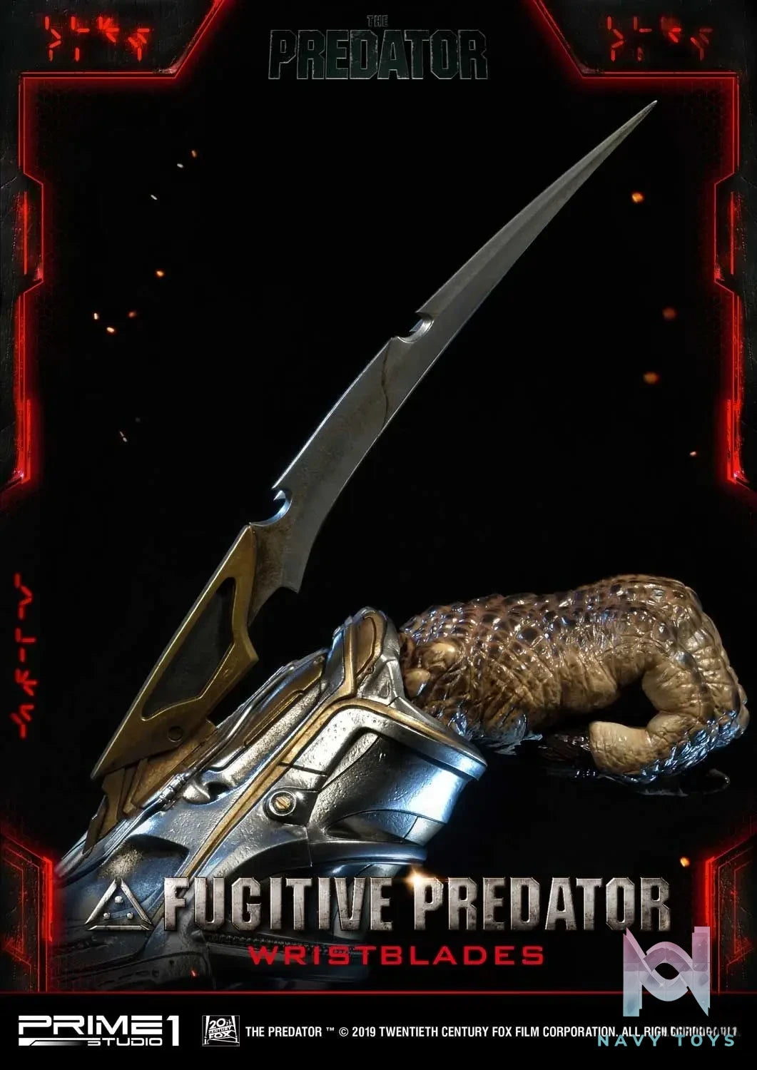 Prime 1 Studio – Life Size Bust The Predator (Film) Fugitive Predator Wristblades LSTPR-02 (Licensed)