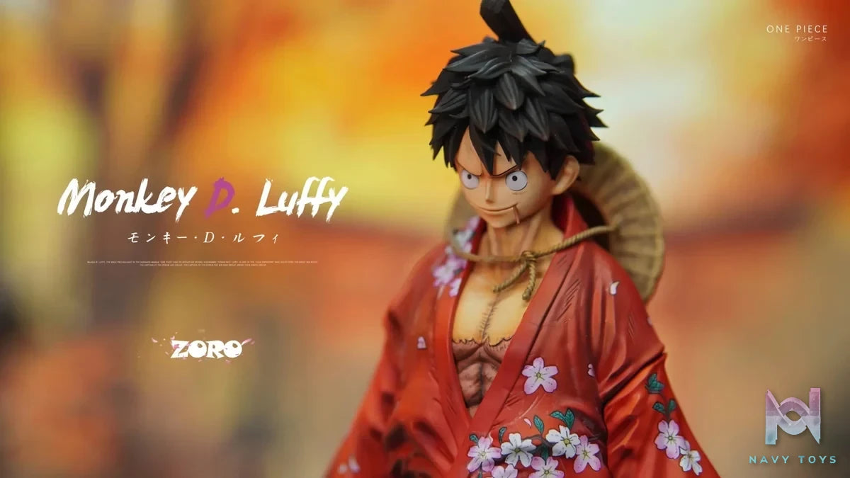 Zoro Studio - One Piece Kimono Luffy resin statue Navy Toys anime figure