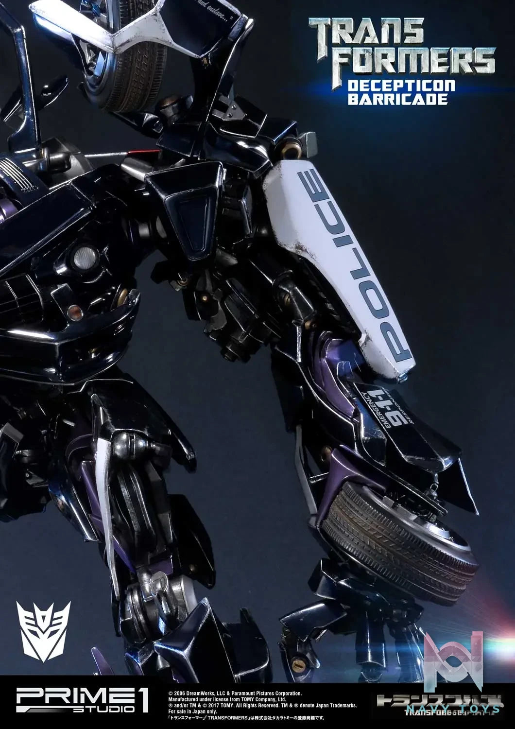 Prime 1 Studio – Museum Masterline Transformers (Film) Decepticon Barricade MMTFM-15 (Licensed)