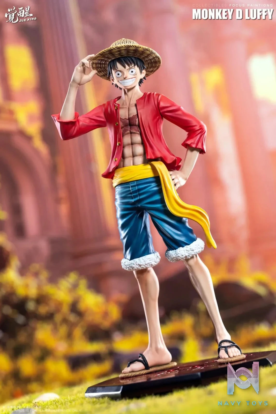 JUE XING Studio - One Piece Luffy Carrying the Flag resin statue Navy Toys anime figure