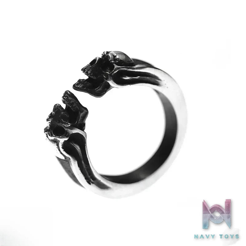 Raven Studio (silver jewelry) – Original Exclusive Twin Skull Ring Original