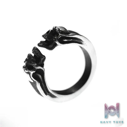 Raven Studio (silver jewelry) – Original Exclusive Twin Skull Ring Original