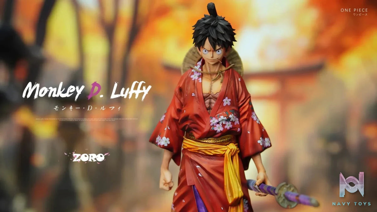 Zoro Studio - One Piece Kimono Luffy resin statue Navy Toys anime figure