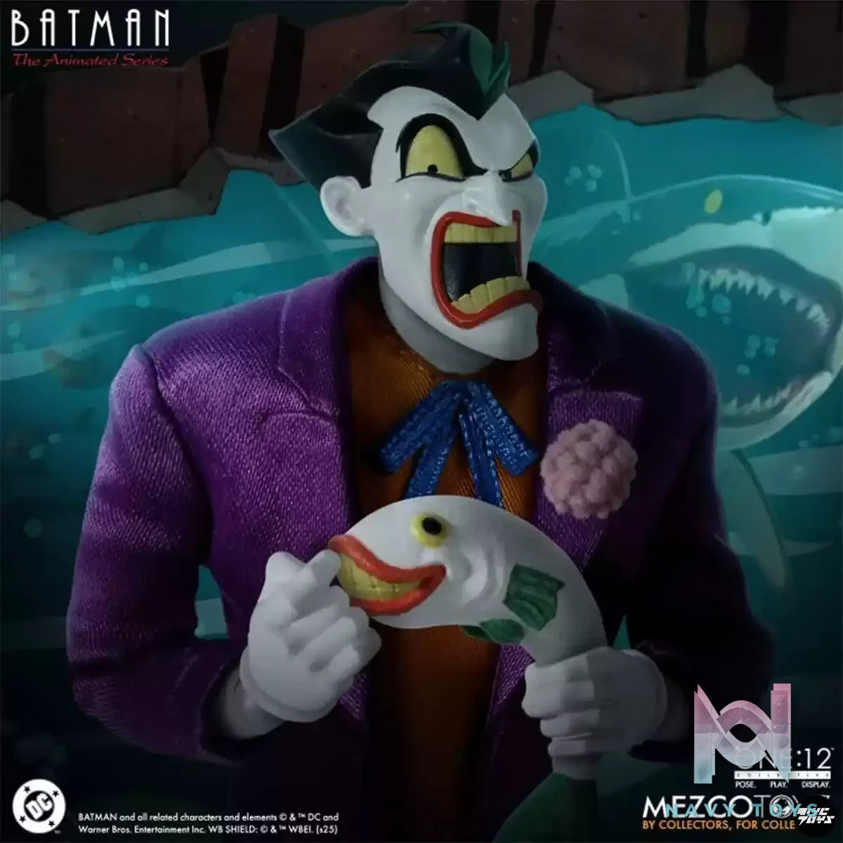 Mezco Studio – Batman 1/12 DC Animated Batman Joker Action Figure (Licensed)