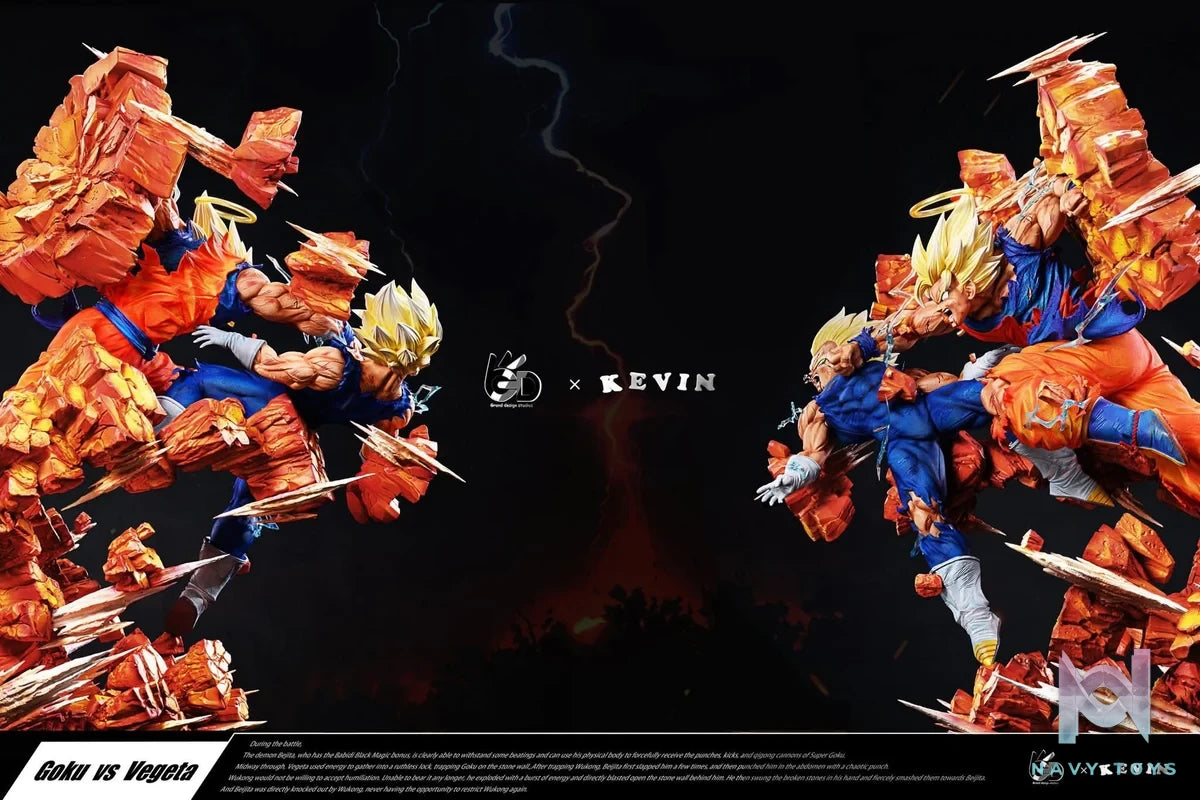Goku vs Vegeta resin statue Grand Design Studio anime figure