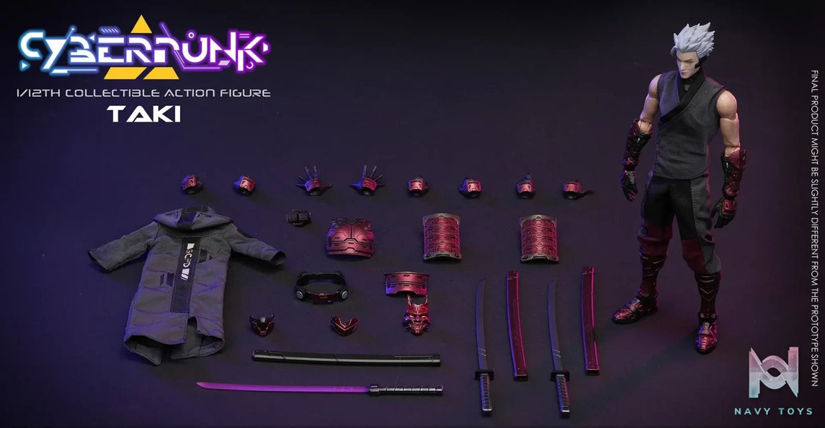 VTOYS – Taki 1/12 Action Figure Cyberpunk Samurai: Crimson Dawn VSD012 (Licensed)