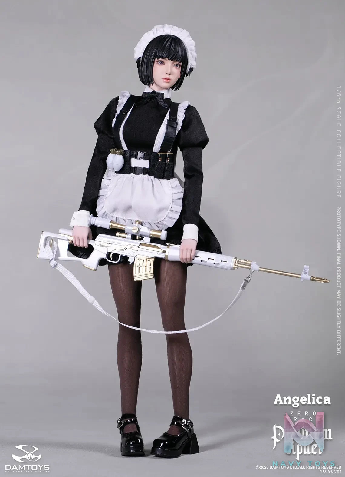 DAMTOYS – 1/6th scale PHANTOM CIPHER: ZERO TRACE ANGELICA Original Story Collectible Figure GLC01 (Licensed)