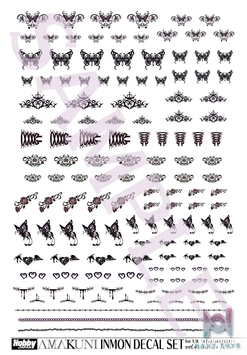 HOBBY JAPAN – INMON Decal Set Vol.1 X Vol.2 X Vol.3 X Vol.4 (Licensed)