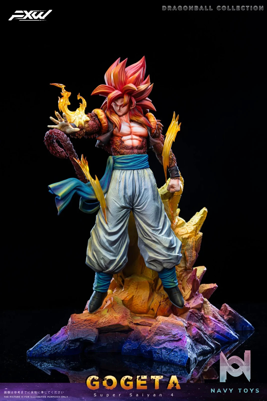 FXW Studio – Super Saiyan 4 Gogeta Standing Dragon Ball
