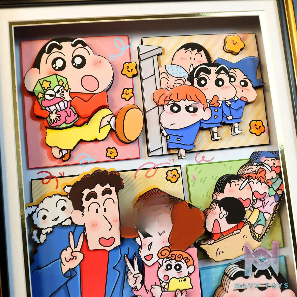 KALA HOME Studio – Crayon Shin-chan Multiple Characters #08 3D Decorative Painting Crayon Shin-chan