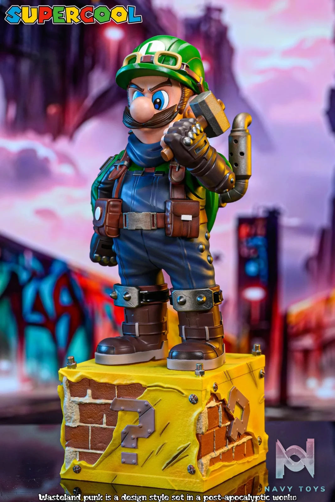 SUPERCOOL Studio – Super Mario Cyber Steampunk Wasteland Luigi the Plumber
