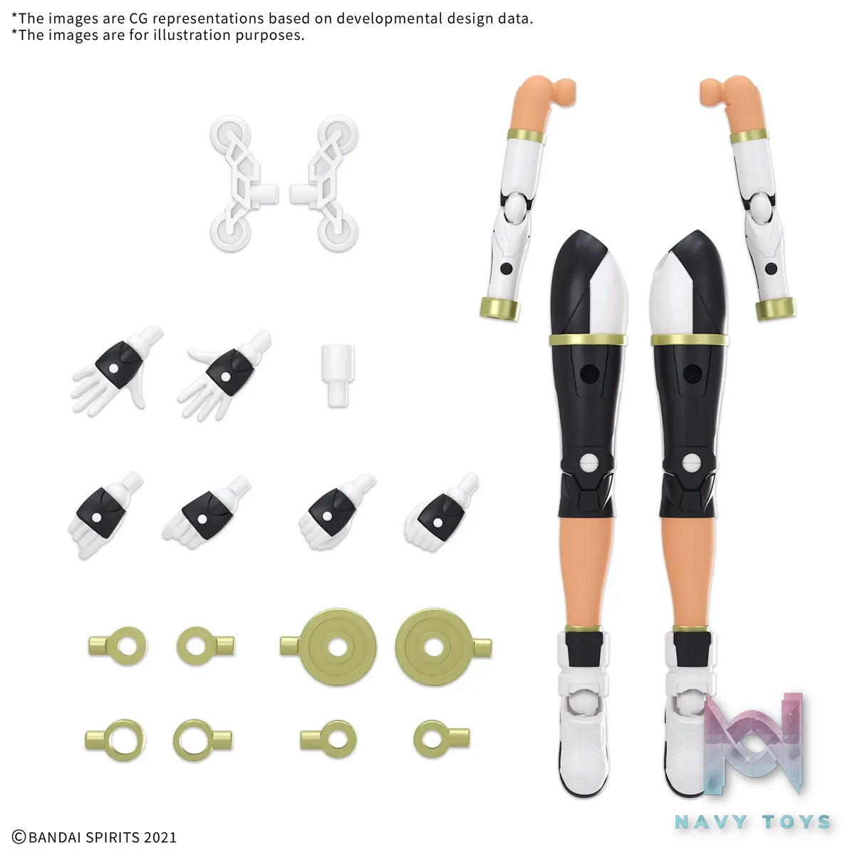 BANDAI SPIRITS – 30MS OPTION PARTS SET 26 (CLIMB UNIT) COLOR C (Licensed)