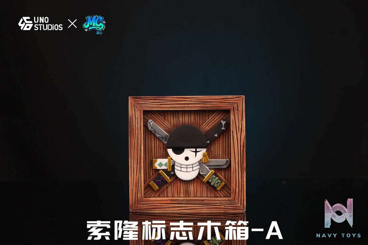 UNO Studio – Roronoa Zoro Logo Wooden Crate One Piece