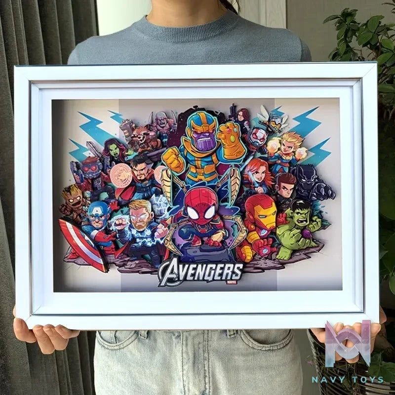 KALA HOME Studio – Marvel Multiple Characters #01 3D Decorative Painting Marvel