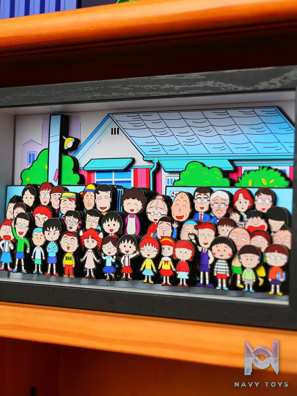 Yu Zhi Jiang Studio – Chibi Maruko-chan Multiple Characters 3D Decorative Painting Chibi Maruko-chan