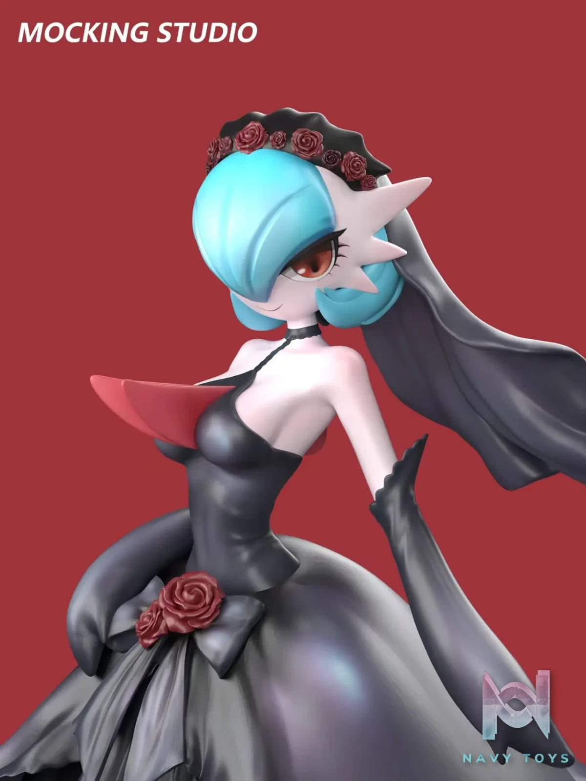 Zhu Yi Wan Jia Studio – Pokémon Glitter MEGA Black Wedding Dress Gardevoir
