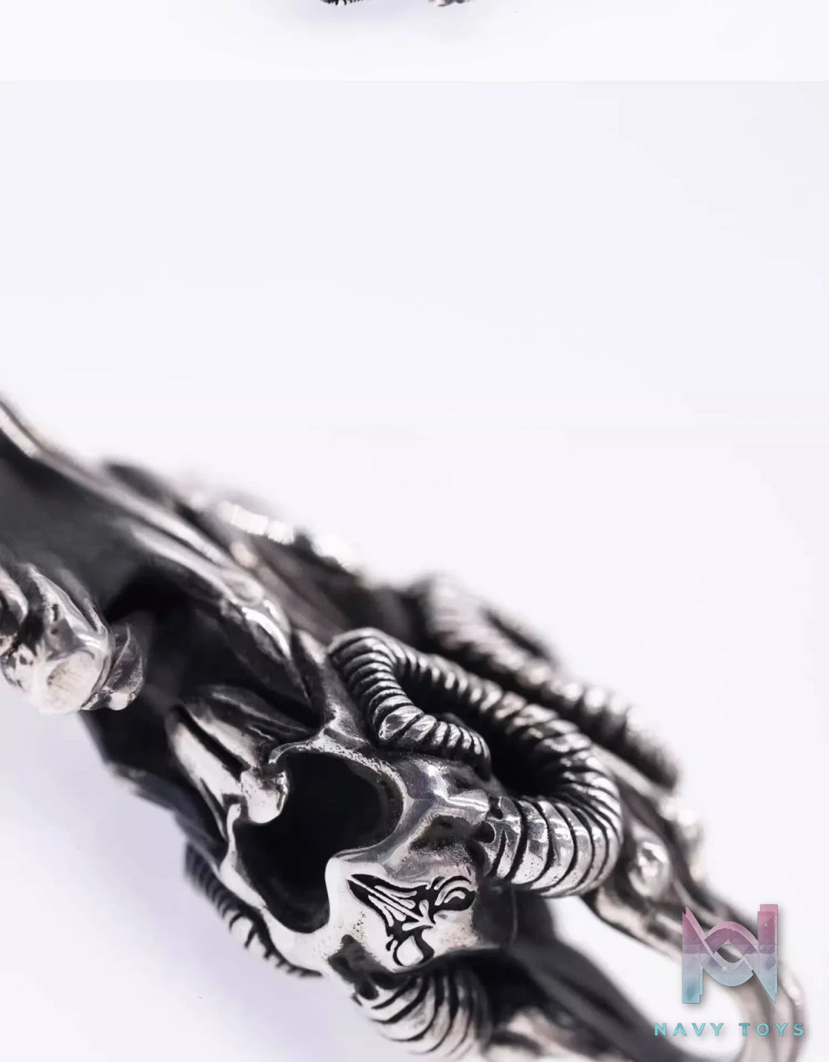 Raven Studio (silver jewelry) – Evil Goat Head Pendant Necklace Original