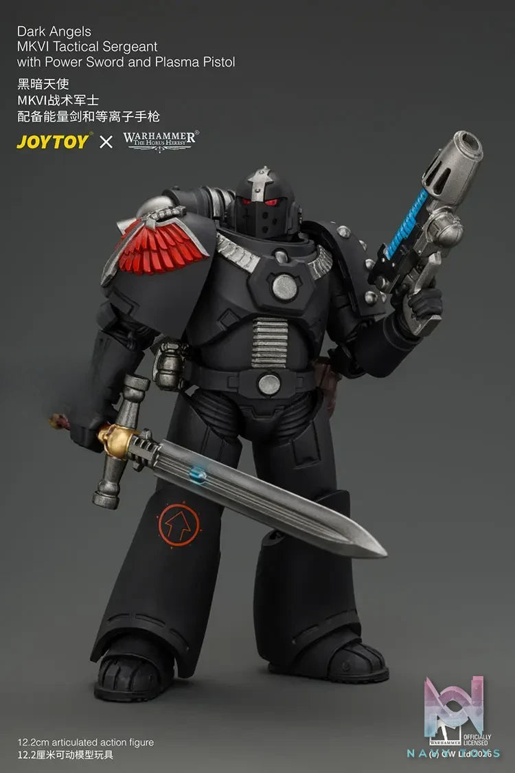 JOYTOY – Dark Angels MKVI Tactical Sergeant with Power Sword and Plasma Pistol JT05138 (Licensed)