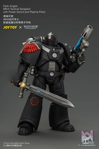 JOYTOY – Dark Angels MKVI Tactical Sergeant with Power Sword and Plasma Pistol JT05138 (Licensed)
