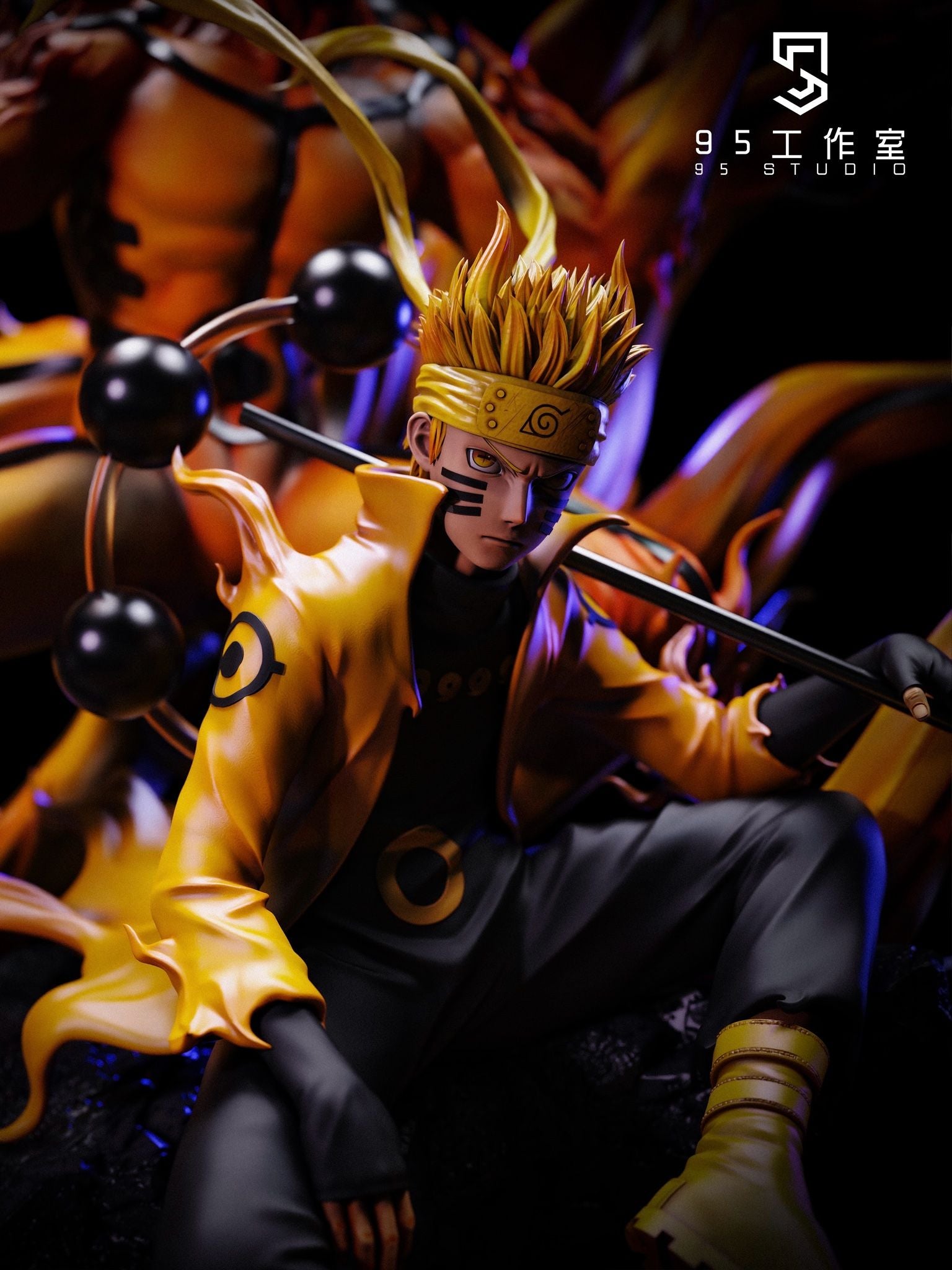 Naruto and Kurama - Naruto - 95 Studio resin statue 95 Studio anime figure