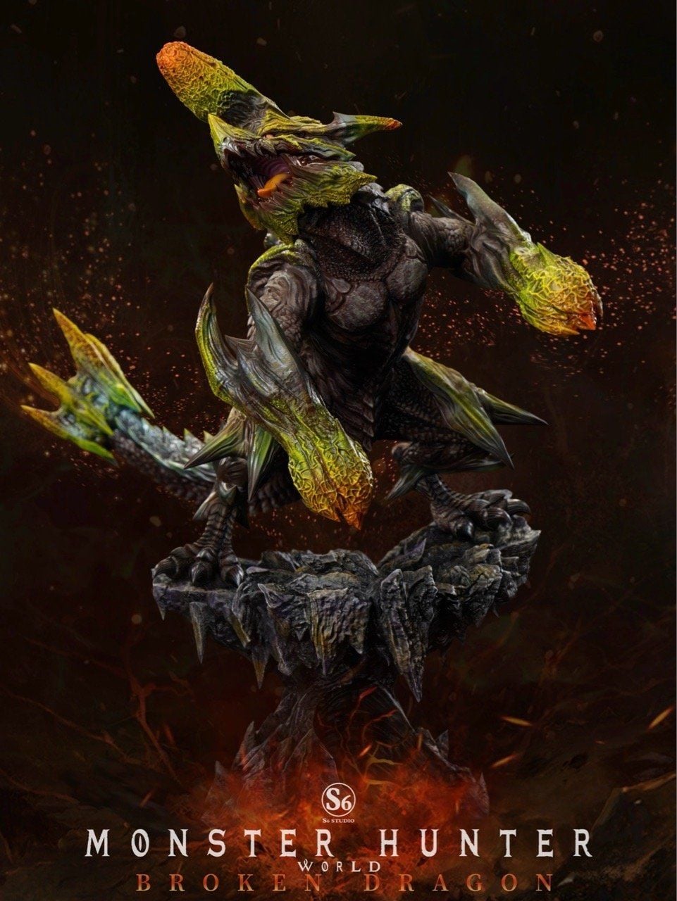 Broken Dragon - Monster Hunter - S6 Studio resin statue S6 studio anime figure