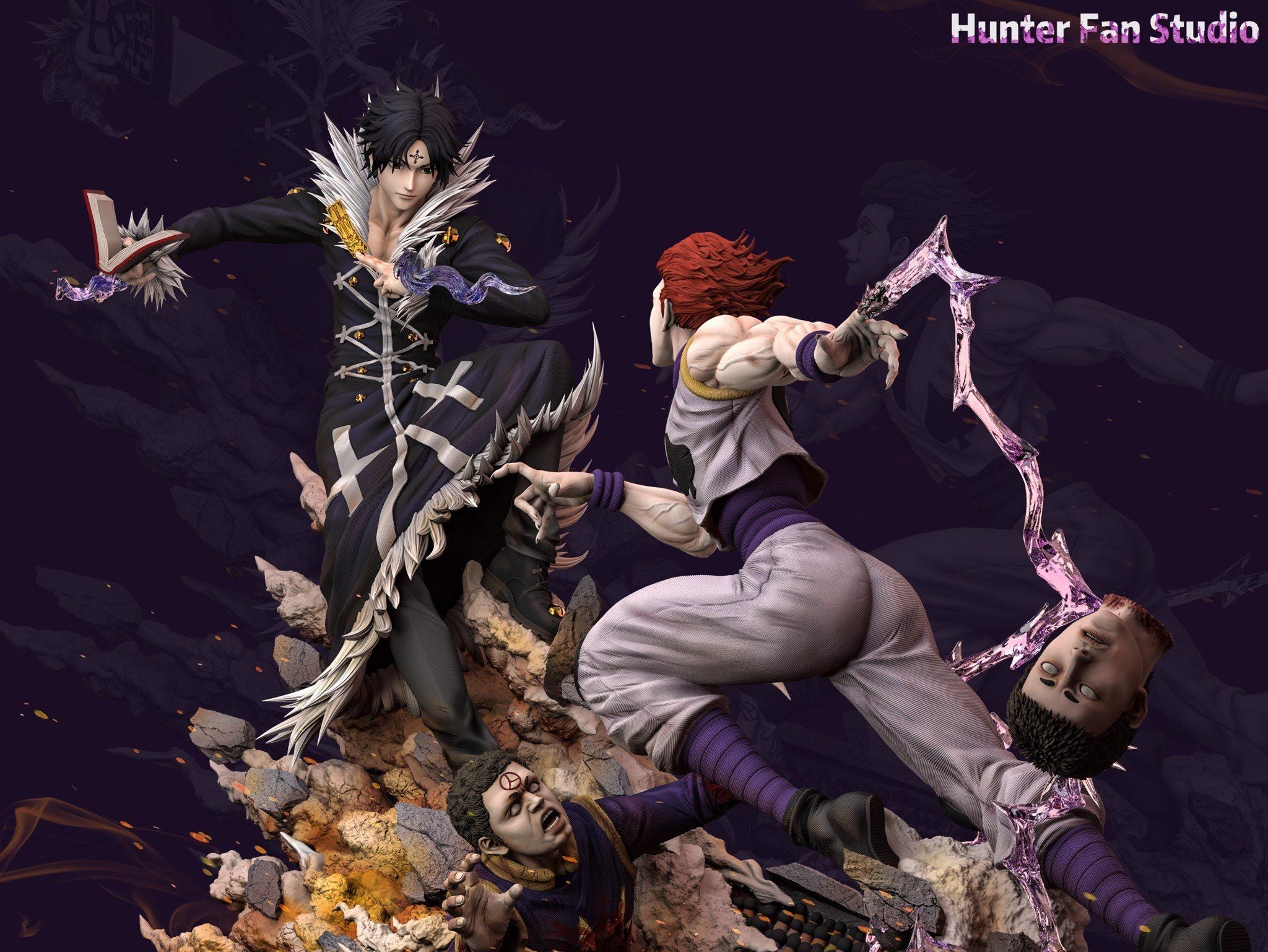 Chrollo Lucifer VS Hisoka - Hunter x Hunter - Hunter Fan Studio resin statue Hunter Fan Studio anime figure