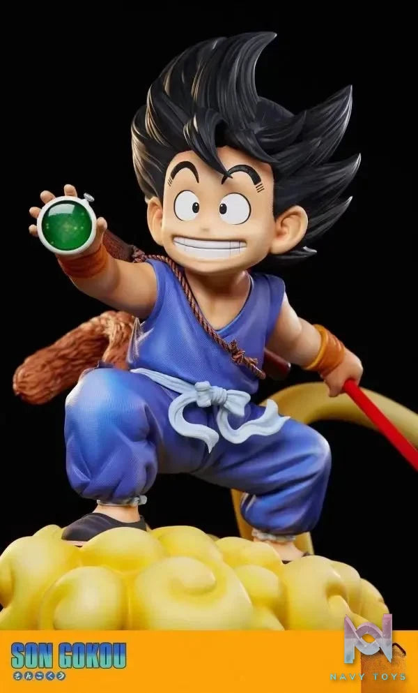 Infinite Studio - Dragon Ball 1/1 & 1/4 Childhood Son Goku resin statue Navy Toys anime figure