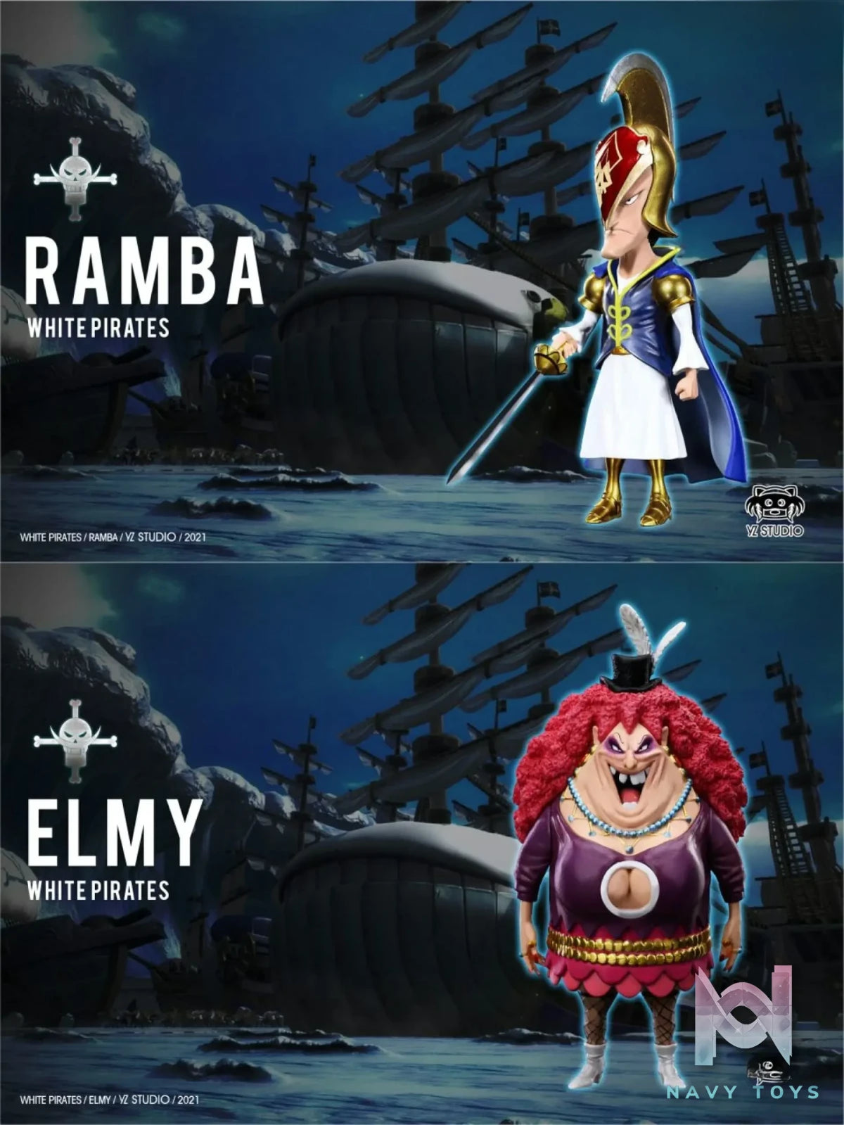 YZ Studio – One Piece Whitebeard Pirates Ramba And Elmy