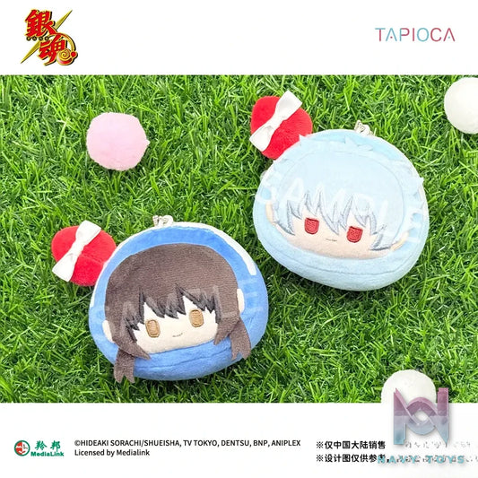 TAPIOCA – Gintama Swiss Roll Plush Toy Sakata Gintoki X Katsura Kotaro (Licensed)