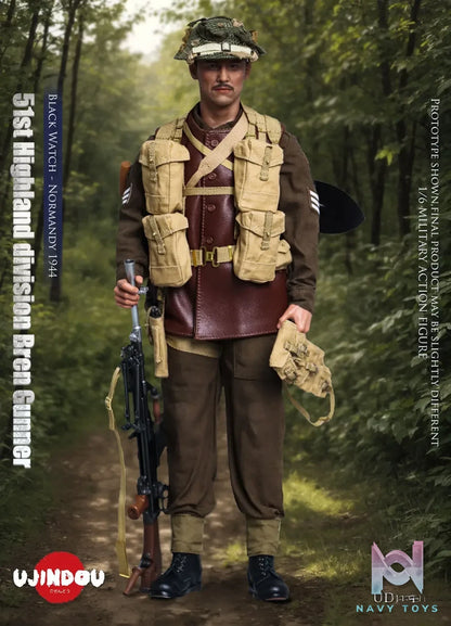UJINDOU – Original 51st Highland division Bren Gunner Black Watch – Normandy 1944 (Licensed)