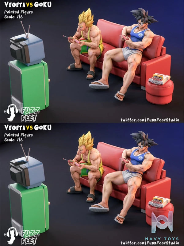 Goku & Vegeta - Dragon Ball - FuzzFeet Studio resin statue FuzzFeet Studio anime figure