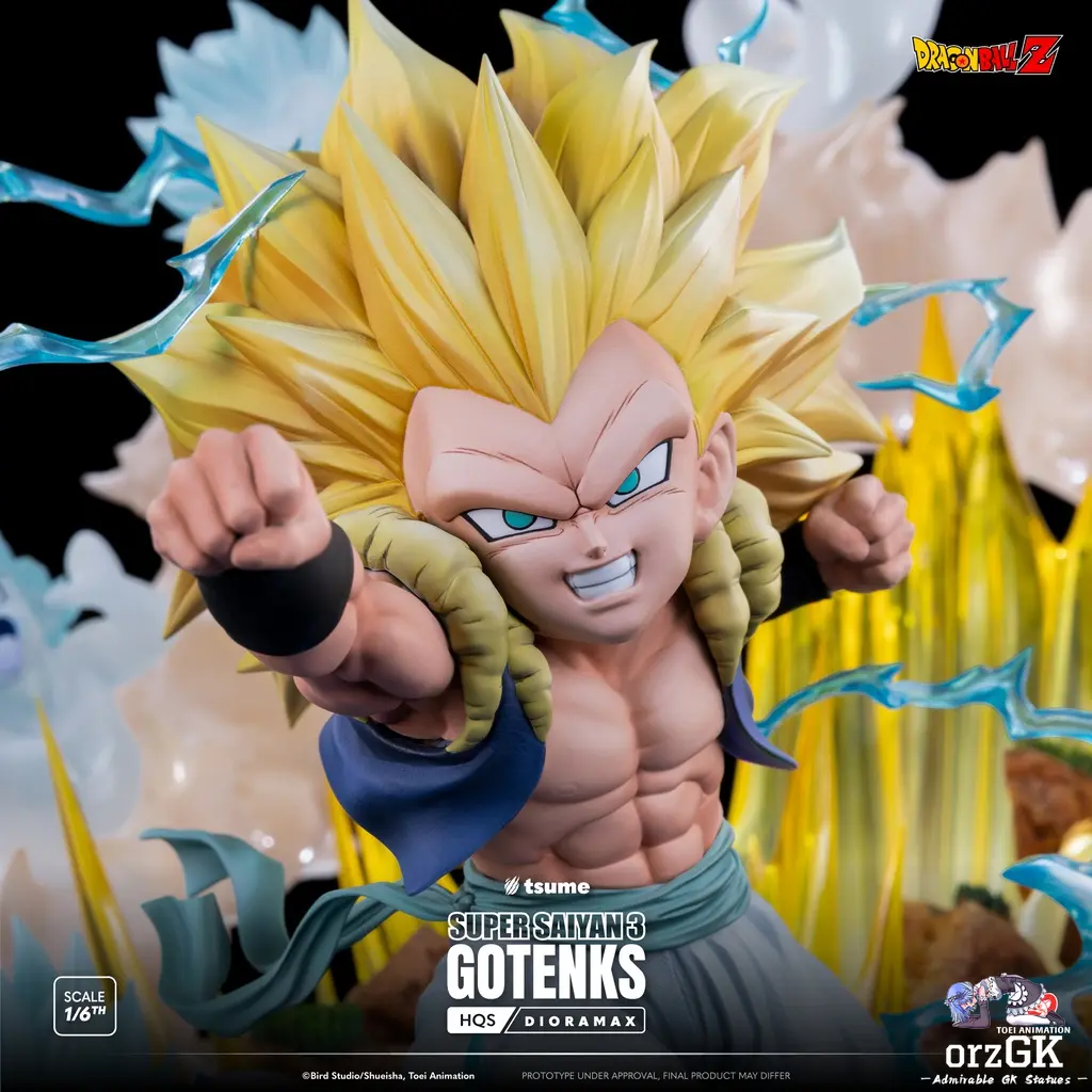 TSUME Studio - Dragon Ball SUPER SAIYAN 3 GOTENKS (Licensed) resin statue Navy Toys anime figure