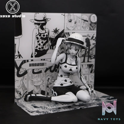 XOXO Studio – One Piece Black And White Comic Erotic Scene Nami