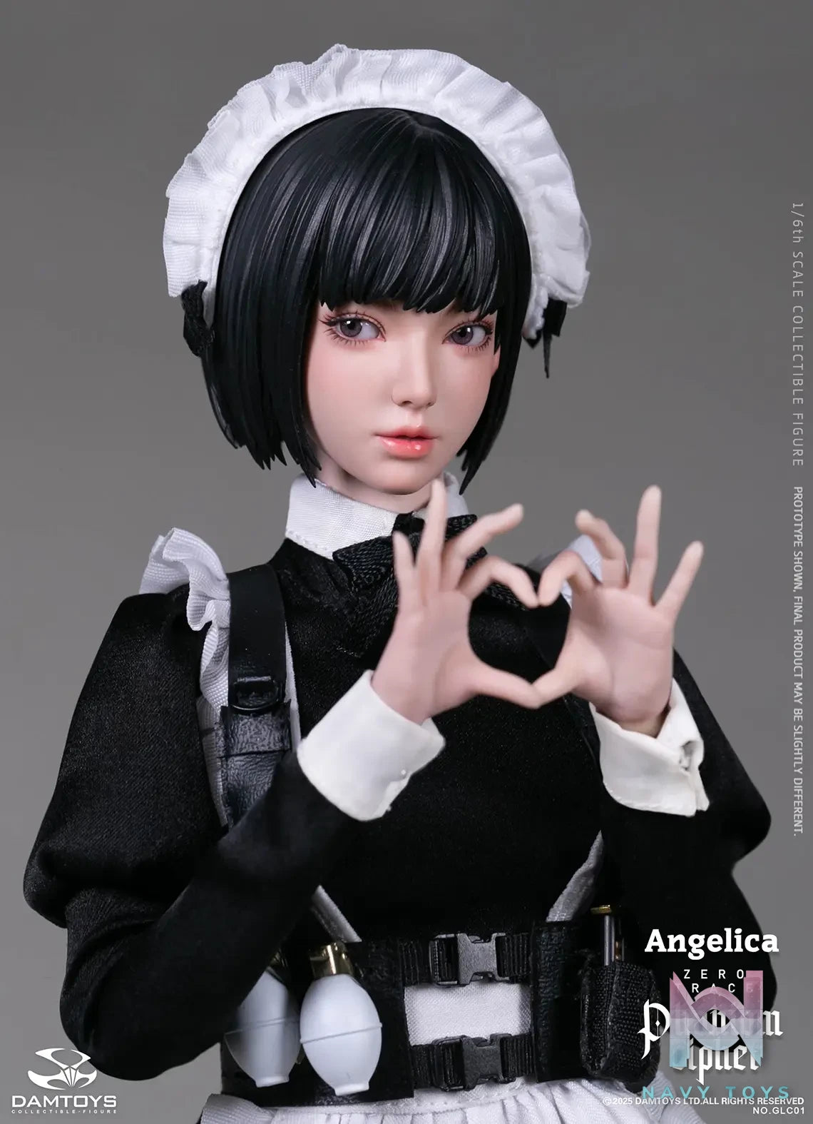 DAMTOYS – 1/6th scale PHANTOM CIPHER: ZERO TRACE ANGELICA Original Story Collectible Figure GLC01 (Licensed)