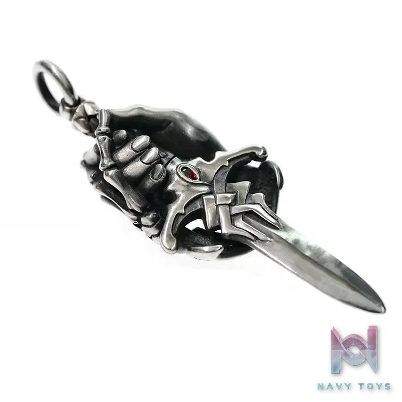 Raven Studio (silver jewelry) – 5th Anniversary Edition Dark “Awakening” Dagger Pendant Original