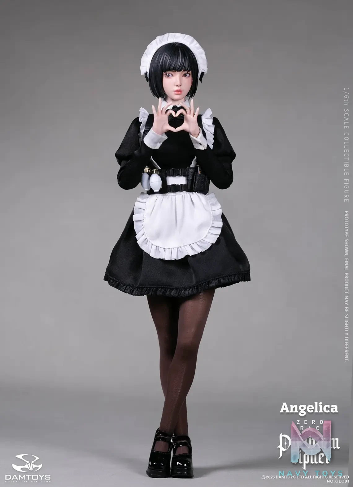 DAMTOYS – 1/6th scale PHANTOM CIPHER: ZERO TRACE ANGELICA Original Story Collectible Figure GLC01 (Licensed)