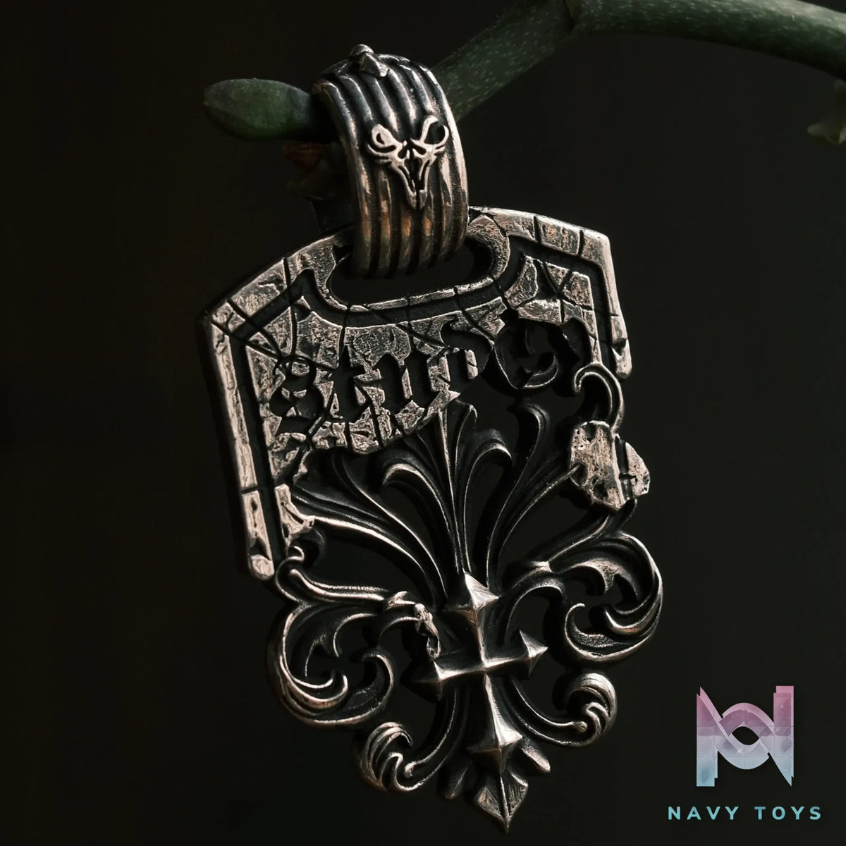 Raven Studio (silver jewelry) – Original Exclusive Medieval Gothic “Glory” Cross Pendant Original