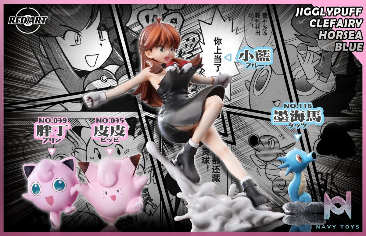 RED ART Studio – Pokemon Adventures – Green Jigglypuff & Clefairy